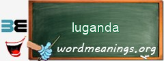 WordMeaning blackboard for luganda